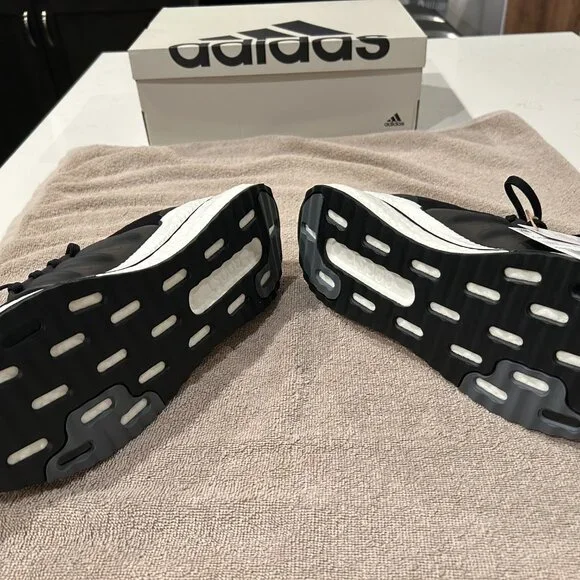 NIB NWT Adidas X_PLRBOOST Black White ID9432 - Picture 4 of 5